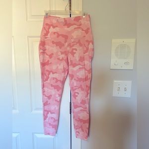 Zelos pink camo leggings